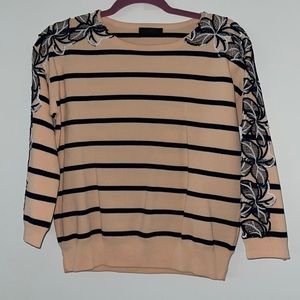 J crew striped sweater size XS
